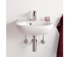 Villeroy & Boch O.novo Handwaschbecken B: 45 T: 35 cm weiß mit CeramicPlus, mit 1 Hahnloch, mit Überlauf 536045R1