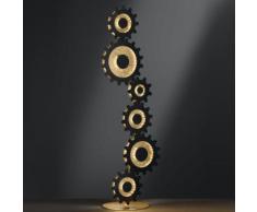 wofi Leif II LED Stehleuchte B: 38 H: 113cm, gold 3215.06.15.8301, EEK: A+