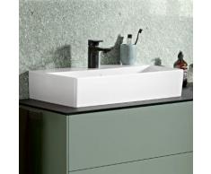 Villeroy & Boch Memento 2.0 Waschtisch B: 60 T: 42 cm weiß mit CeramicPlus, mit 1 Hahnloch, ohne Überlauf, geschliffen 4A226LR1