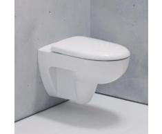 Geberit Renova Wand-Tiefspül-WC L: 54 B: 35,5 cm mit Spülrand, weiß 203040000