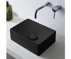 Scarabeo Soft Aufsatzwaschbecken B: 30 H: 10 T: 22 cm schwarz matt, mit BIO System Beschichtung 150349BK