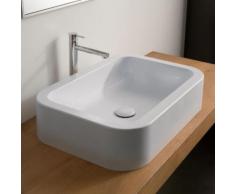Scarabeo Next Aufsatzwaschbecken B: 60 H: 13,5 T: 40,7 cm weiß, mit BIO System Beschichtung 8307BK