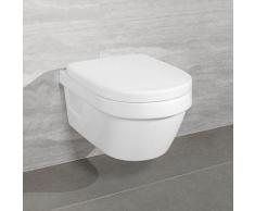 Villeroy & Boch Architectura Compact Combi-Pack Wand-Tiefspül-WC, offener Sp. L:48 B:35 cm, mit WC-Sitz weiß 4687HR01
