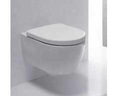 Geberit iCon Wand-Tiefspül-WC L: 49 B: 35 cm, Ausführung kurz mit Spülrand, weiß, mit KeraTect 204030600