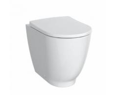 Geberit Acanto Stand-Tiefspül-WC L: 51 B: 35 H: 42 cm, ohne Spülrand weiß, mit KeraTect 500602018