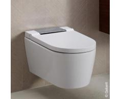 Geberit AquaClean Sela Wand-Dusch-WC Komplettanlage L: 56,5 B: 37,5 cm, mit WC-Sitz weiß/chrom hochglanz 146220211, EEK: A+