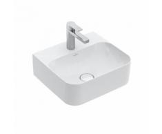 Villeroy & Boch Finion Handwaschbecken B: 43 T: 39 cm weiß mit CeramicPlus, ungeschliffen, ohne Überlauf 436443R1