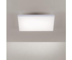 Paul Neuhaus Frameless LED Deckenleuchte mit Dimmer und CCT, quadratisch B: 45 H: 6,6 T: 45 cm, weiß/satiniert 8491-16, EEK: A+
