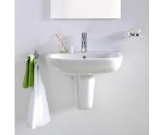 Duravit D-Code Waschtisch B: 60 T: 46 cm weiß, mit 1 Hahnloch, mit Überlauf 2310600000
