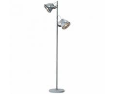 BRILLIANT CARMEN Leseleuchte 161 cm Metall Grau Beton 2-Flammig, 98942/70