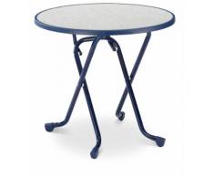 BEST Scherenklapptisch rund 80cm blau 26528020