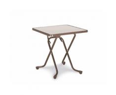 BEST Scherenklapptisch eckig 67x67cm braun 26527010