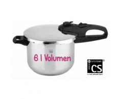 CS Kochsysteme Schnellkochtopf Druckkochtopf KAISERSLAUTERN Volumen 6 l Edelstahl rostfrei