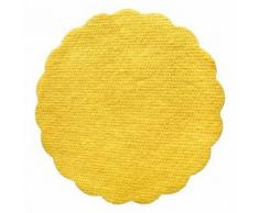 2000x Tassenuntersetzer Glasuntersetzer Airlaid O 9cm gelb
