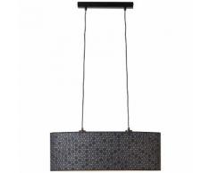 BRILLIANT GALANCE Pendelleuchte 118 cm Metall / Textil Schwarz 2-Flammig, 99189/06