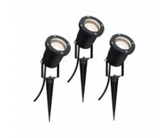 Paulmann Outdoor LED Pflanzenleuchte mit Erdspieß 3x3,5W GU10 Schwarz IP65 98897