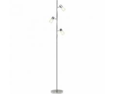 BRILLIANT LEA LED Leseleuchte 160 cm Metall / Glas Eisen / chrom 3-Flammig, G32459/77