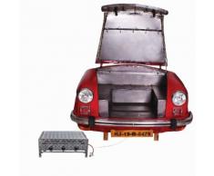 SIT Carbecue aus roter PKW-Front mit Gasgrill