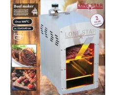 Lonestar 800°C Beef Burner gasbetrieben | 100% Steak House Qualität | Edelstahl | einfache Bedienung | Hochtemperatur Gasgrill | Beef Grill | Beefmake