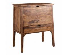 FineBuy Hausbar Sheesham Massiv Holz Schublade Barschrank Buffetschrank Kommode