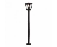 BRILLIANT RILEY Wegeleuchte 100 cm Metall / Glas Schwarz, 42385/06