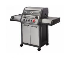 Enders Gasgrill MONROE PRO 3 SIK TURBO, 3-Brenner mit Kocher, Backburner, Sichtfenster, Guss-Rost, mit TURBO ZONE, HEAT RANGE, SIMPLE CLEAN #83766