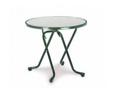 BEST Scherenklapptisch rund 80cm grün 26528030