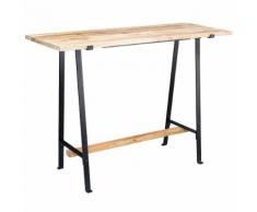 WOHNLING Konsolentisch Massivholz 140 cm Flurtisch Anrichte Modern Schreibtisch