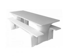 Gastro Uzal Biertischussen, Festzeltgarnitur Hussen Stretch Set weiß 70x220 cm, Biertischhussen Stretch, Bierzeltgarnitur Hussen