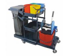 Reinigungswagen Profi Kunststoff Müllsackständer 120 Liter