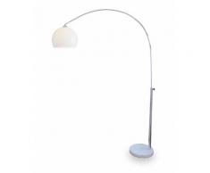 Bogenlampe Lilli chrom & weiß 224 cm hoch Top Qualität 10152