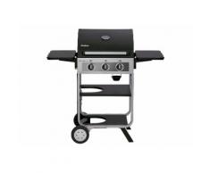 Enders Gasgrill BROOKLYN NEXT 3, kleiner Grill, 3 Edelstahl-Brenner, Grillthermometer, Gasflasche verstaubar, Edelstahl-Grillrost, Balkon-Grill #86467