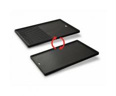 Enders SWITCH GRID Guss-Wende-Platte für Gasgrill: KANSAS 4, Gusseisen-Grill-Zubehör, Grillplatte, massive Gussplatte, doppelseitig anwendbar, #7789
