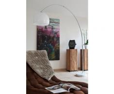 SalesFever Bogenlampe 230 cm weiß Kunststoff