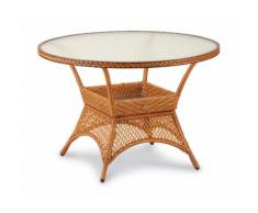 BEST Alu-Korbtisch Madelene rund 110cm caramel 44511190