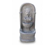 Gartenbrunnen Wandbrunnen FoLionhead Led 41x29x88 cm 10901
