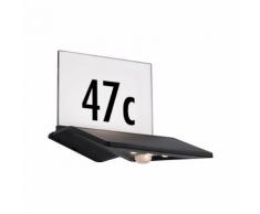Paulmann Outdoor Solar Hausnummernleuchte Yoko Anthrazit mit Bewegungsmelder 3000K 94243