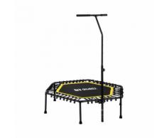 Gymrex Fitness-Trampolin - mit Stange - gelb GR-HT110R
