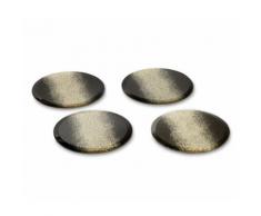 4 dekorative Glasuntersetzer