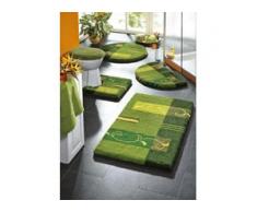 Supersoft Badgarnitur mit rutschhemmender Latexierung, Größe 112 (Deckelbezug mit Kordel, 47/ 50 cm), Grün