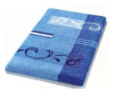 Supersoft Badgarnitur mit rutschhemmender Latexierung, Größe 112 (Deckelbezug mit Kordel, 47/ 50 cm), Blau