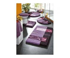Supersoft Badgarnitur mit rutschhemmender Latexierung, Größe 112 (Deckelbezug mit Kordel, 47/ 50 cm), Flieder