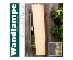 Wandlampe, Dachziegel, Mönch-Nonne -für Innen und Außen- "gelb-rote Flamme"