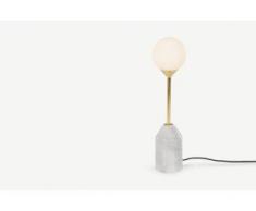 Faye Tischlampe, Messing und Marmor