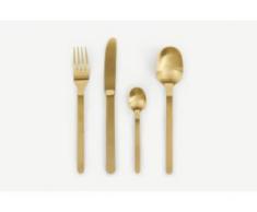 Bude 16-tlg. Besteck-Set, Mattgold