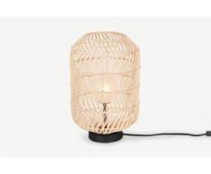 Java Tischlampe, Rattan