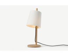 Sveinn Tischlampe, Holz und Weiss