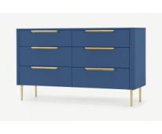 Ebro breite Kommode, Blau