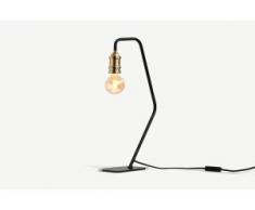 Starkey Tischlampe, Schwarz und Messing
