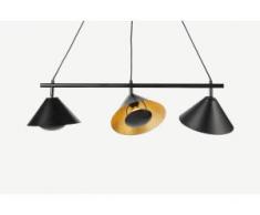 Arne Pendelleuchte, Schwarz und Gold